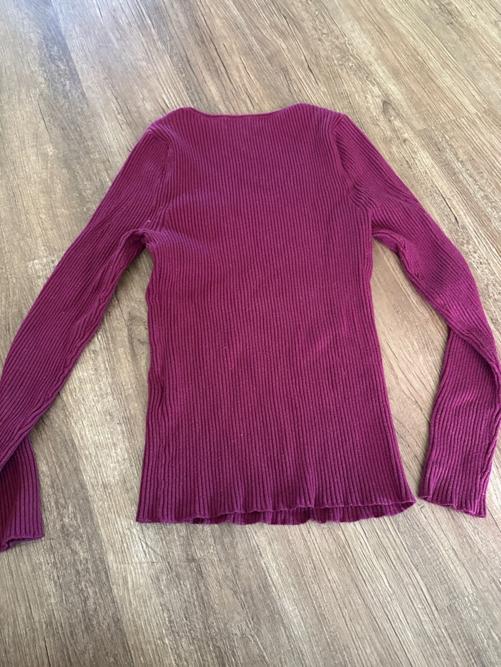 Banana Republic Ribbed Scoop Neck Sweater - Raspberry - Picture 4 of 4